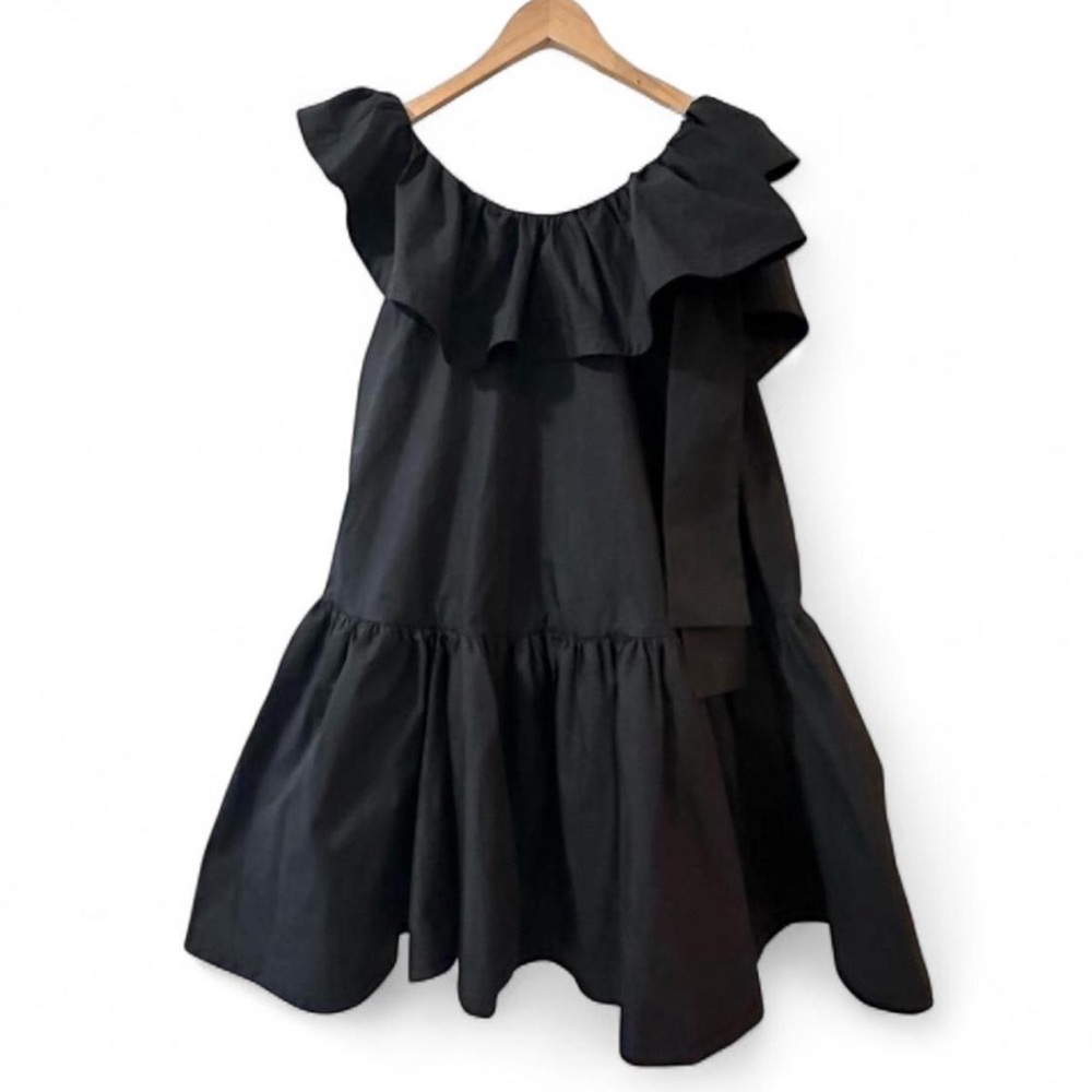 Like new: 3.1 Phillip Lim Asymmetric Ruffle Cotton Mini Dress Size 0